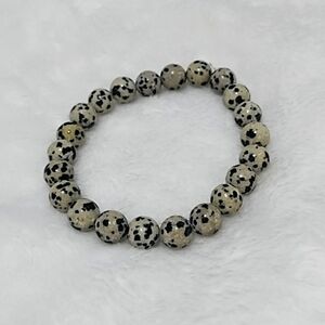Handmade - Dalmatian Jasper Gemstone Bracelet